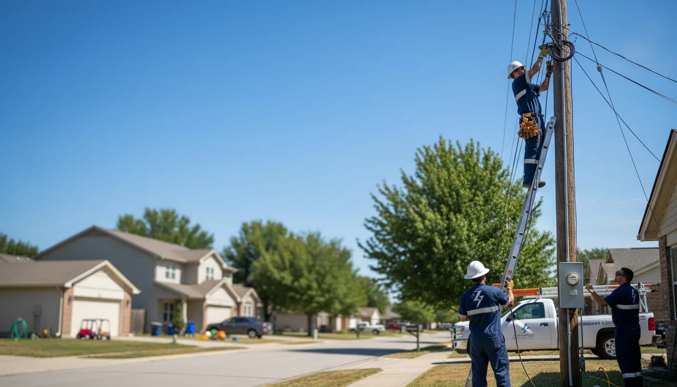 Residential electrician providing installation services in Collins Center, NY
